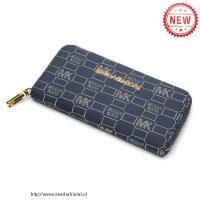 michael kors logo monogram groot blauw portefeuilles Ondergoed Sale 7xuwa683